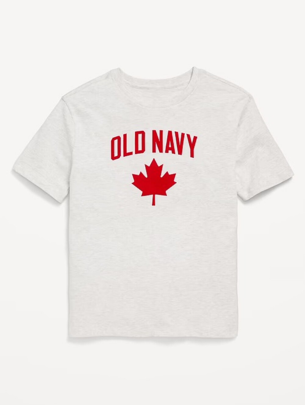 Old Navy Short Sleeve Canada Logo Graphic Tshirt Boys Size XL 14 16 Grey Red Top